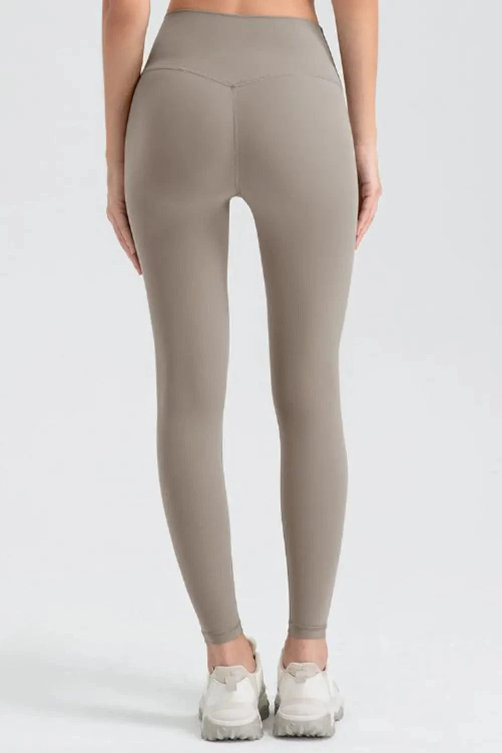 Wide Waistband Sport Leggings - ShalayeFashion