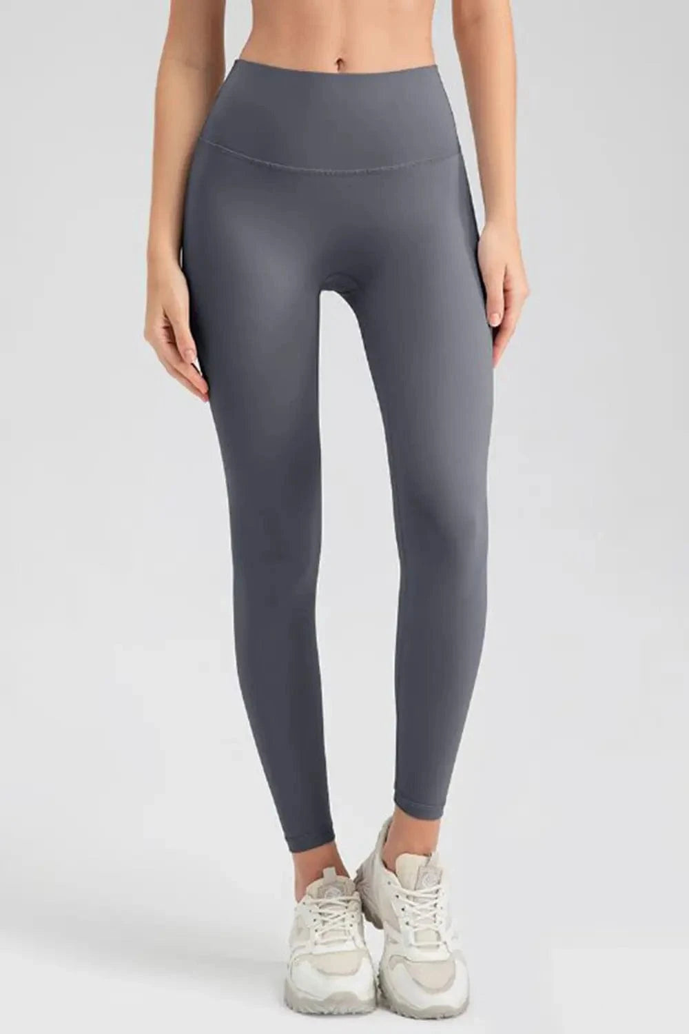 Wide Waistband Sport Leggings - ShalayeFashion