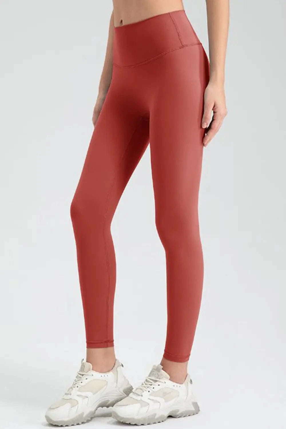 Wide Waistband Sport Leggings - ShalayeFashion