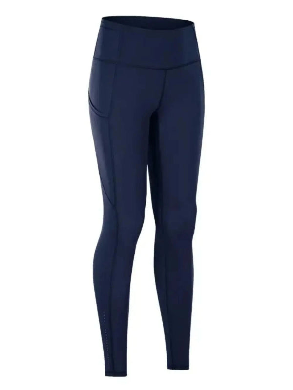 Wide Waistband Sports Leggings - ShalayeFashion