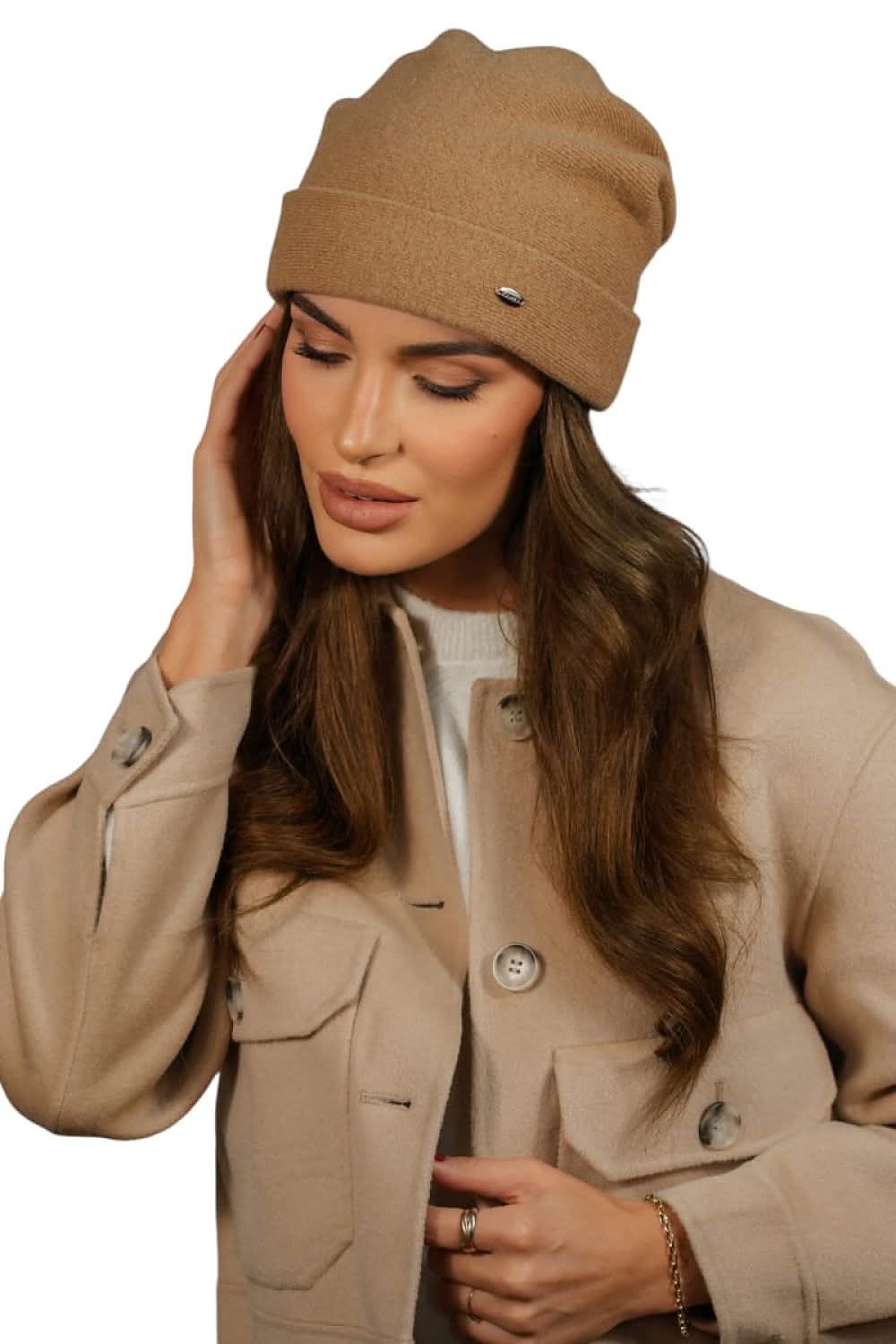 Winter Beanie Women Wool Lime Fold Elegant - ShalayeFashion