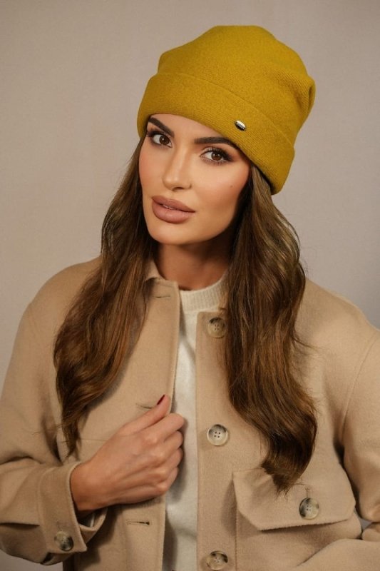 Winter Beanie Women Wool Lime Fold Elegant - ShalayeFashion