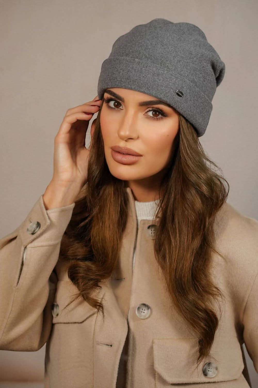 Winter Beanie Women Wool Lime Fold Elegant - ShalayeFashion