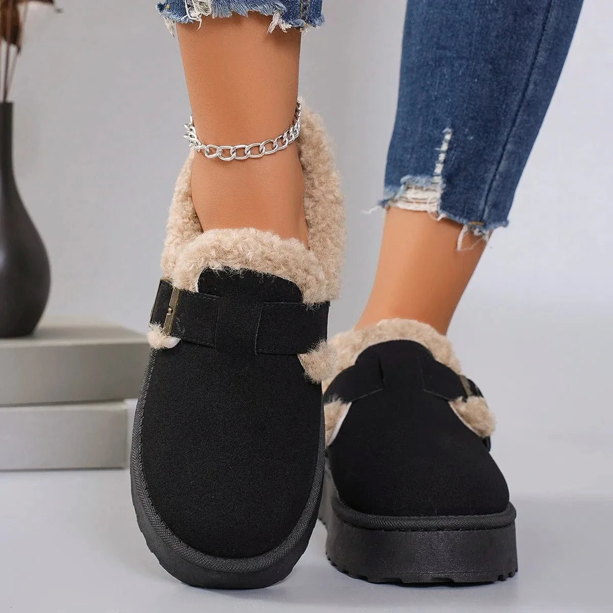 Winter Platform Boots Women Retro Style - ShalayeFashion