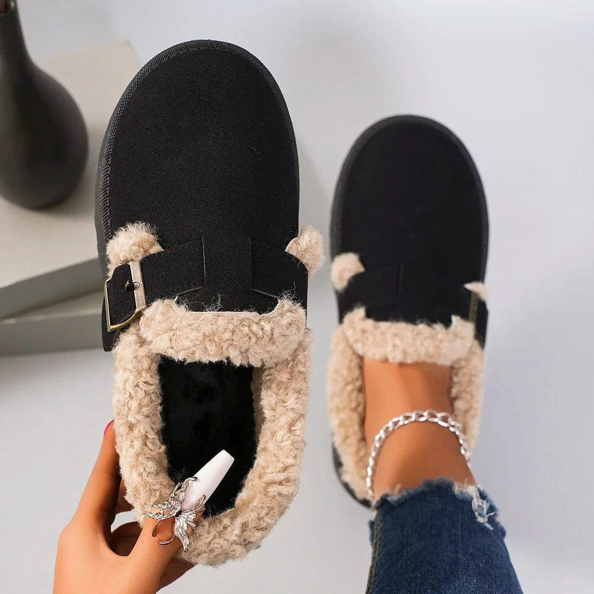 Winter Platform Boots Women Retro Style - ShalayeFashion