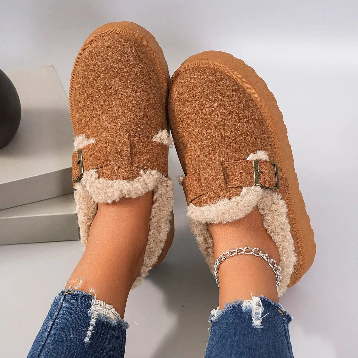 Winter Platform Boots Women Retro Style - ShalayeFashion