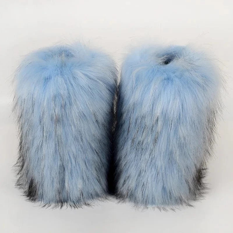 Winter Snow Boots Women Faux Fur - ShalayeFashion