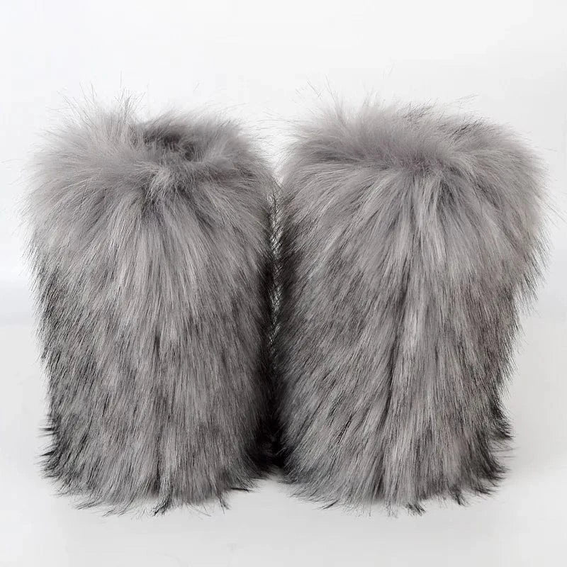 Winter Snow Boots Women Faux Fur - ShalayeFashion