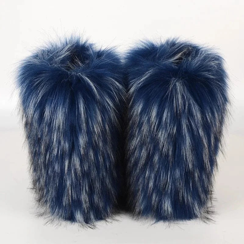 Winter Snow Boots Women Faux Fur - ShalayeFashion