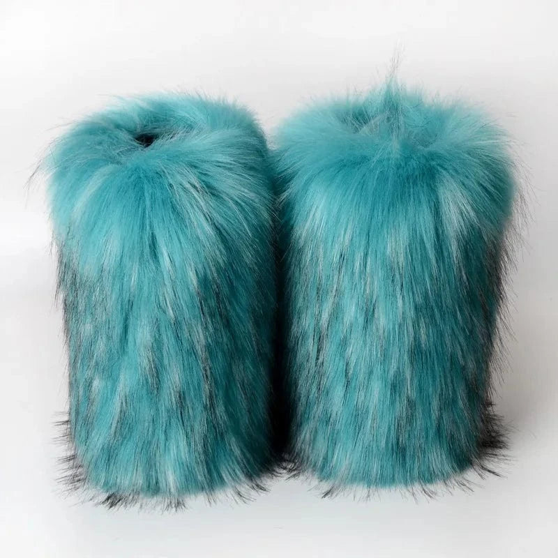 Winter Snow Boots Women Faux Fur - ShalayeFashion
