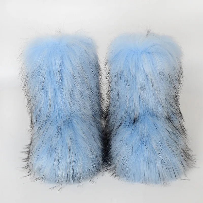 Winter Snow Boots Women Faux Fur - ShalayeFashion
