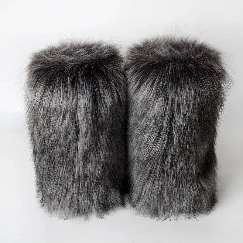 Winter Snow Boots Women Faux Fur - ShalayeFashion
