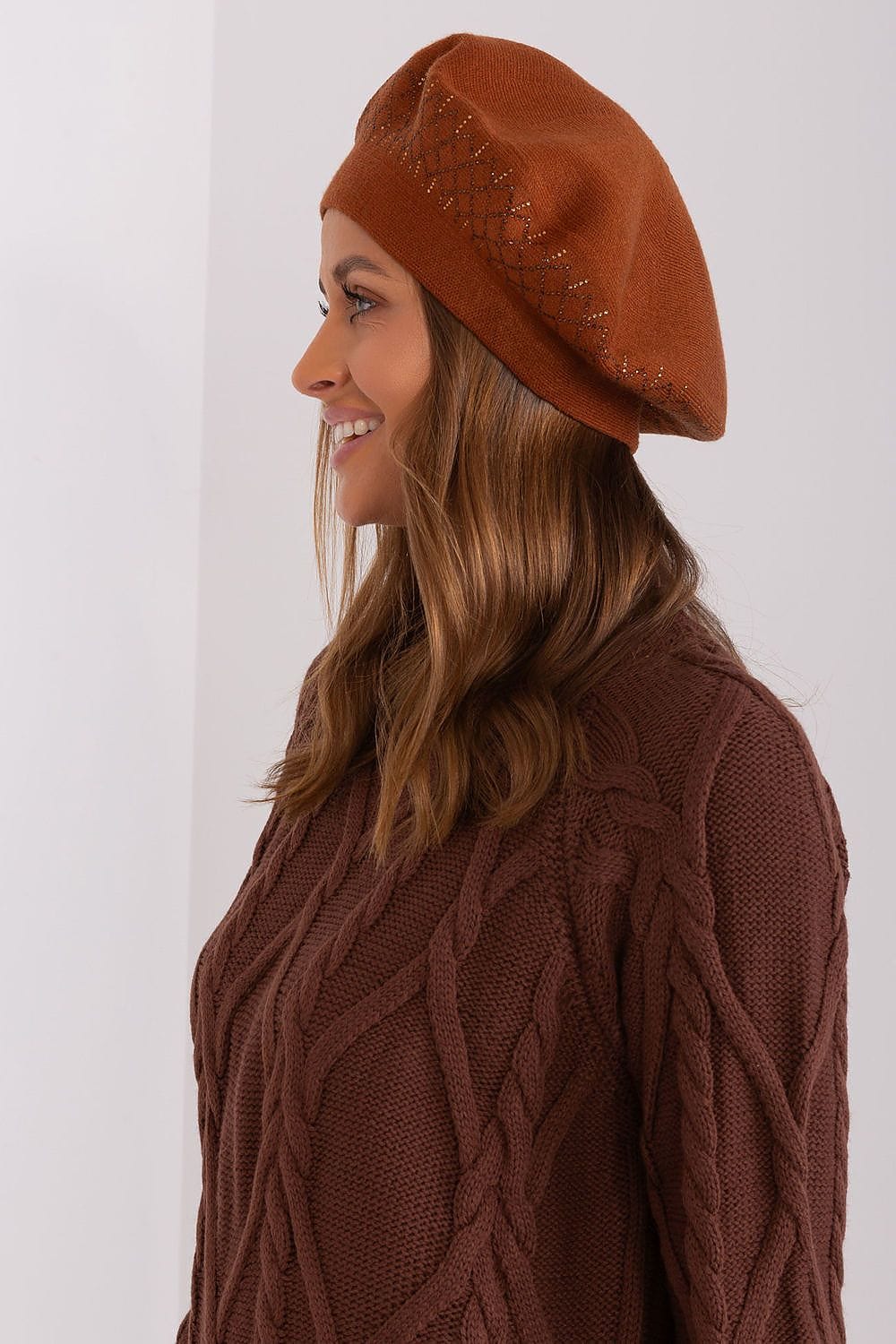 Women Beret Classic Shiny Application - ShalayeFashion