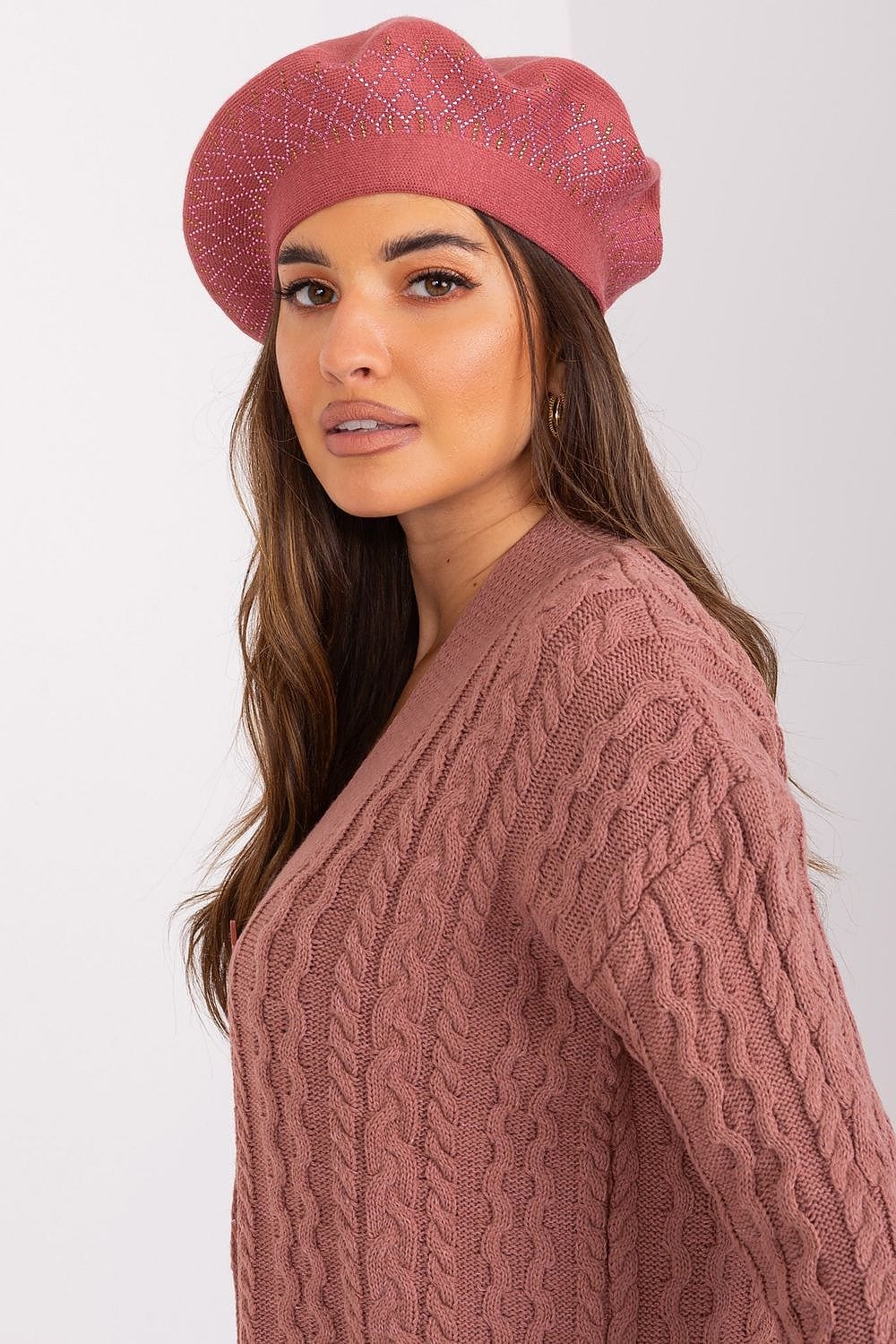 Women Beret Classic Shiny Application - ShalayeFashion