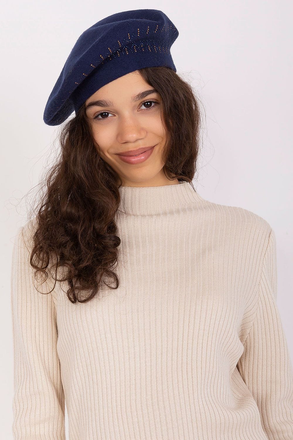 Women Beret Classic Shiny Application - ShalayeFashion