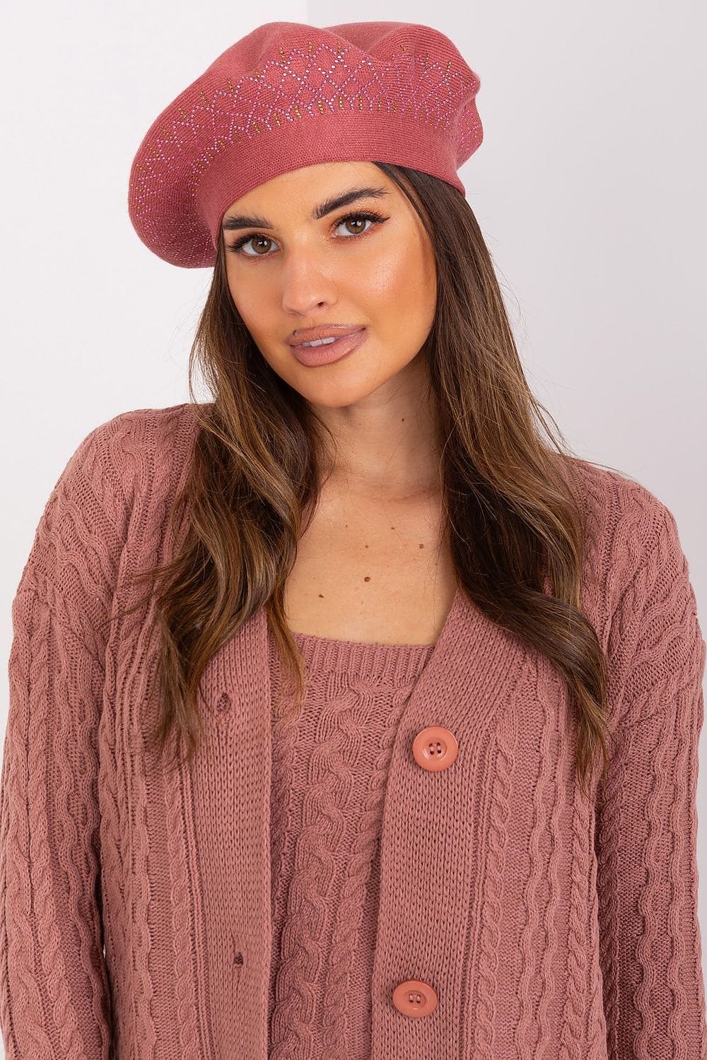 Women Beret Classic Shiny Application - ShalayeFashion