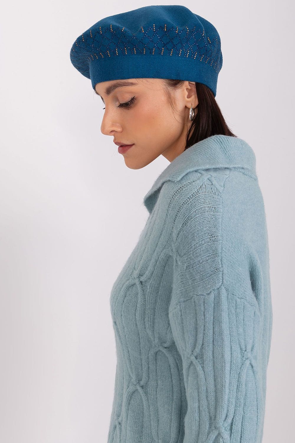Women Beret Classic Shiny Application - ShalayeFashion