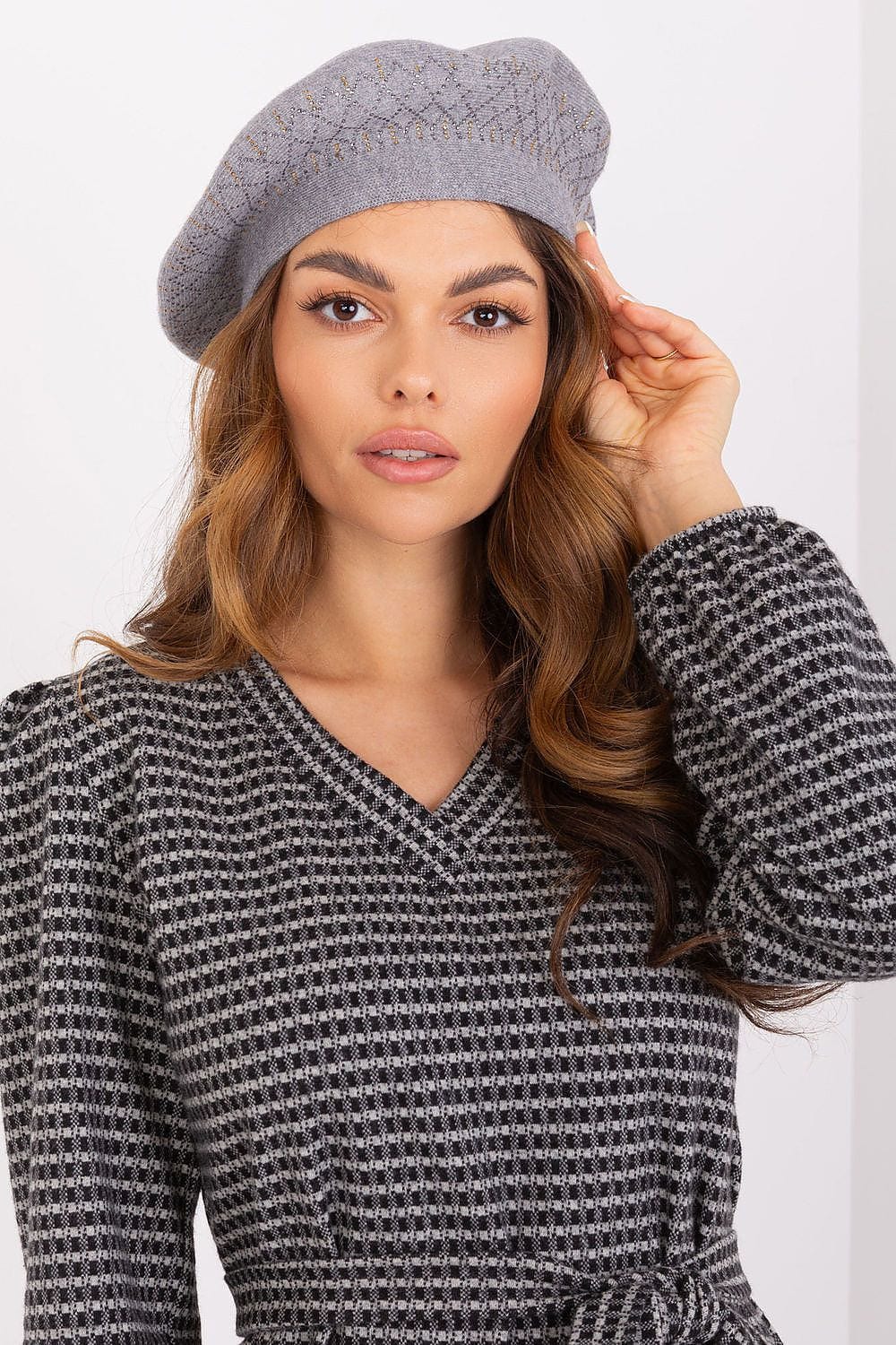 Women Beret Classic Shiny Application - ShalayeFashion