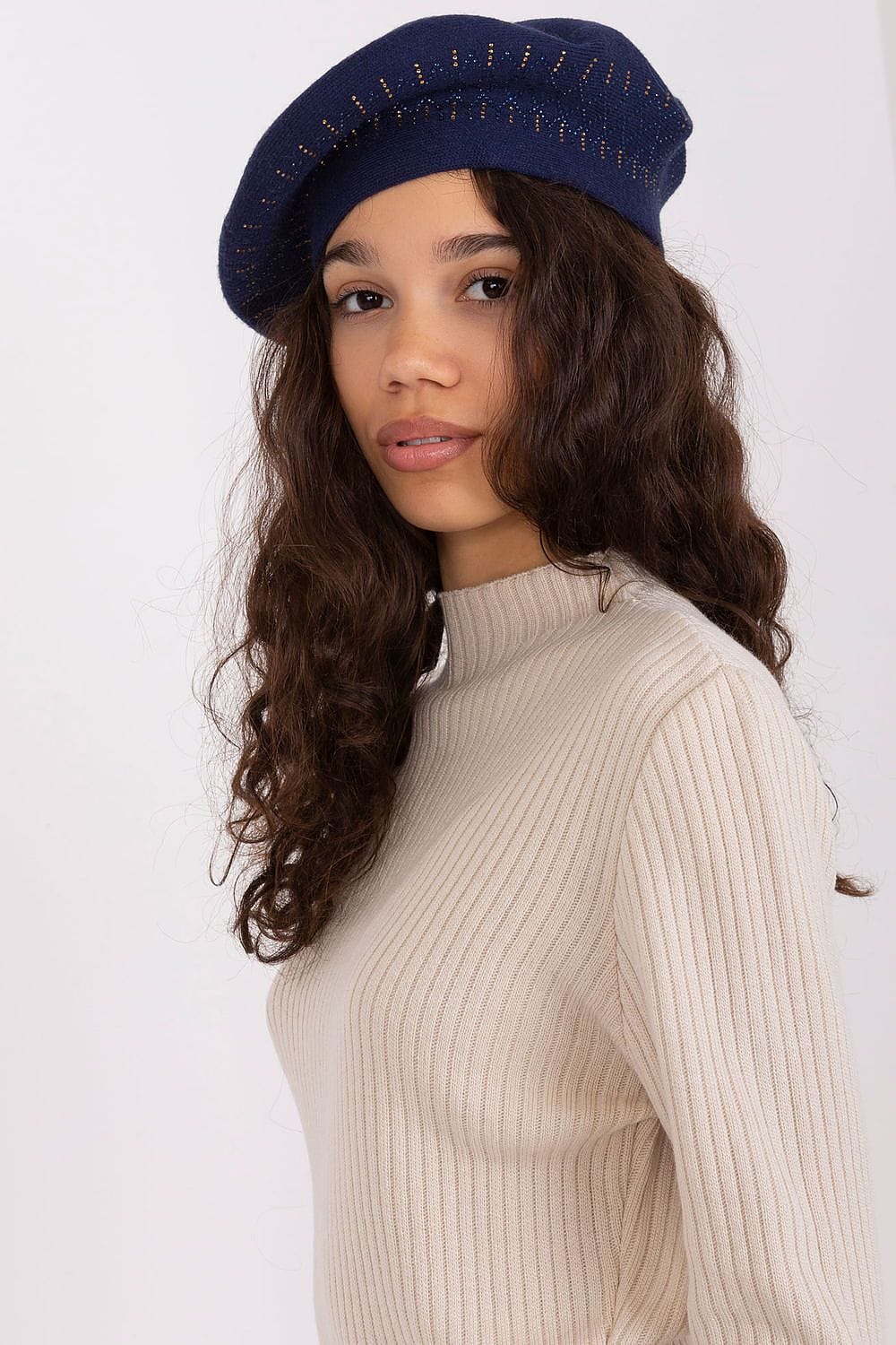 Women Beret Classic Shiny Application - ShalayeFashion