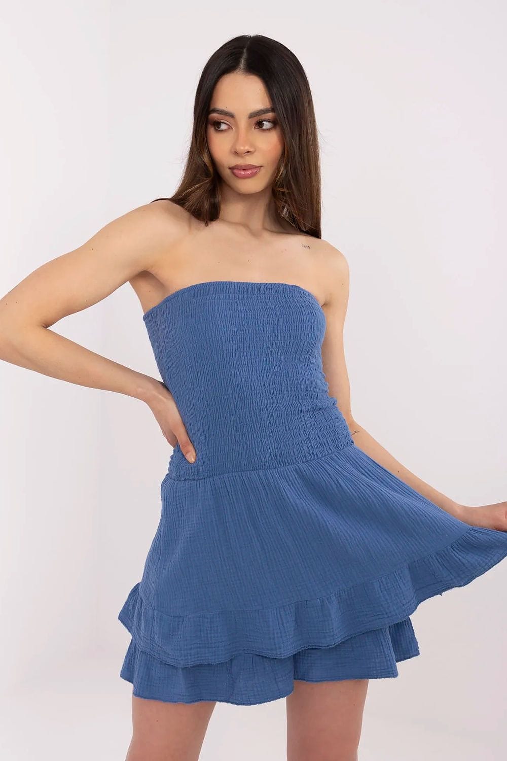 Women Cotton Jumpsuit Short Sleeveless - ShalayeFashion