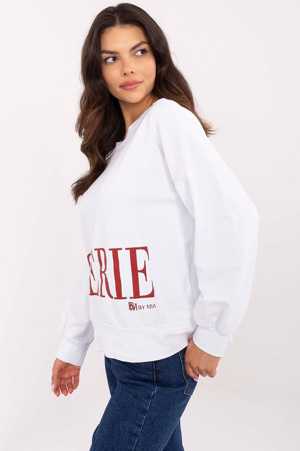 Women Cotton Sweatshirt Graphic Print - ShalayeFashion
