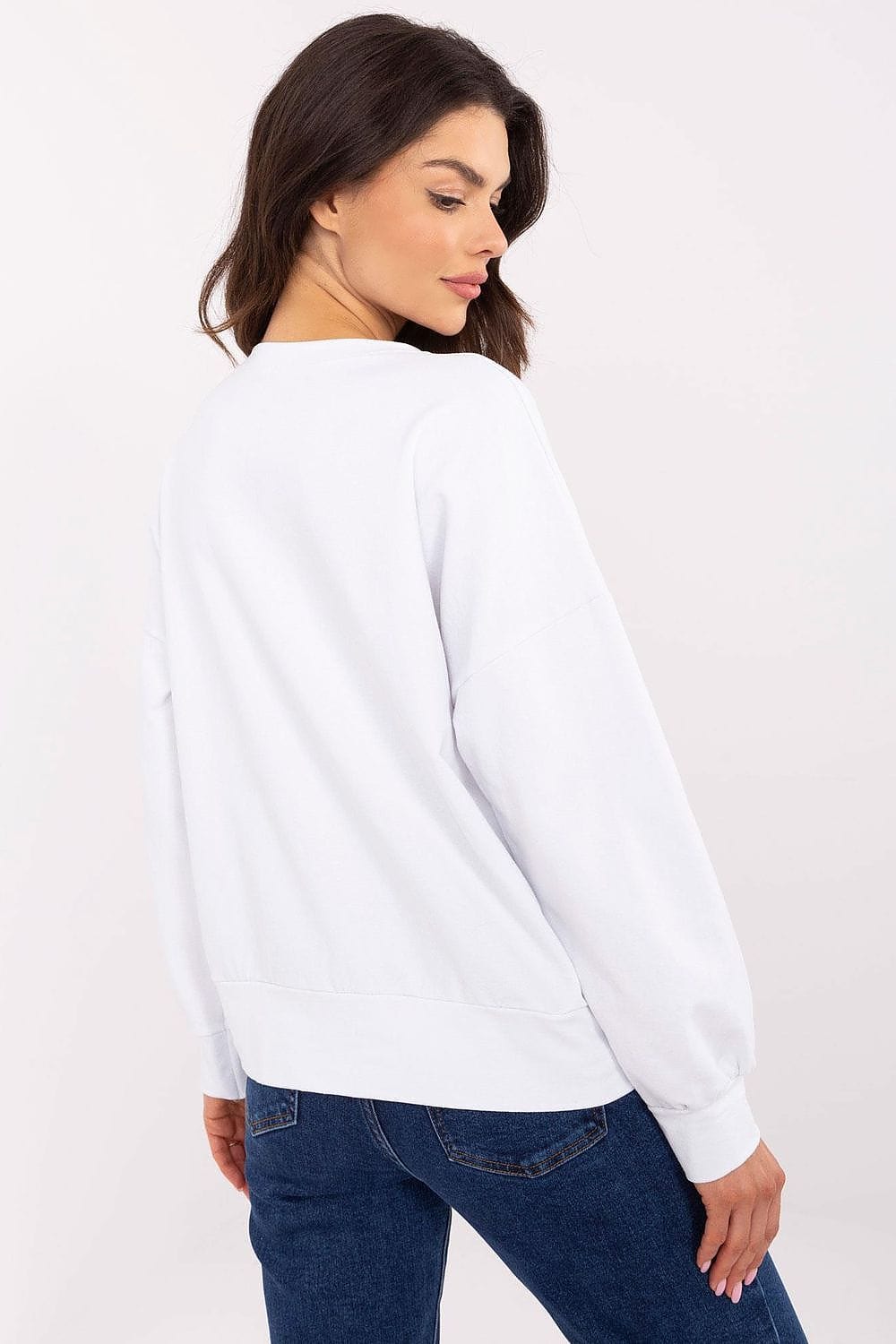Women Cotton Sweatshirt Graphic Print - ShalayeFashion