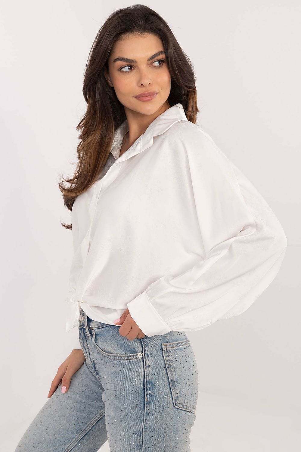 Women Embroidered Shirt Flower Pattern - ShalayeFashion