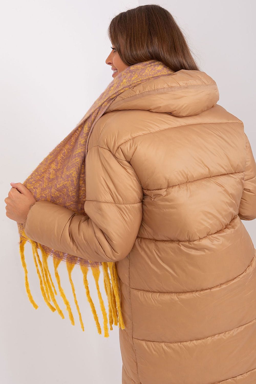 Women Geometric Scarf Tassels Long - ShalayeFashion
