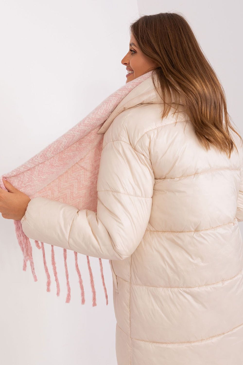 Women Geometric Scarf Tassels Long - ShalayeFashion