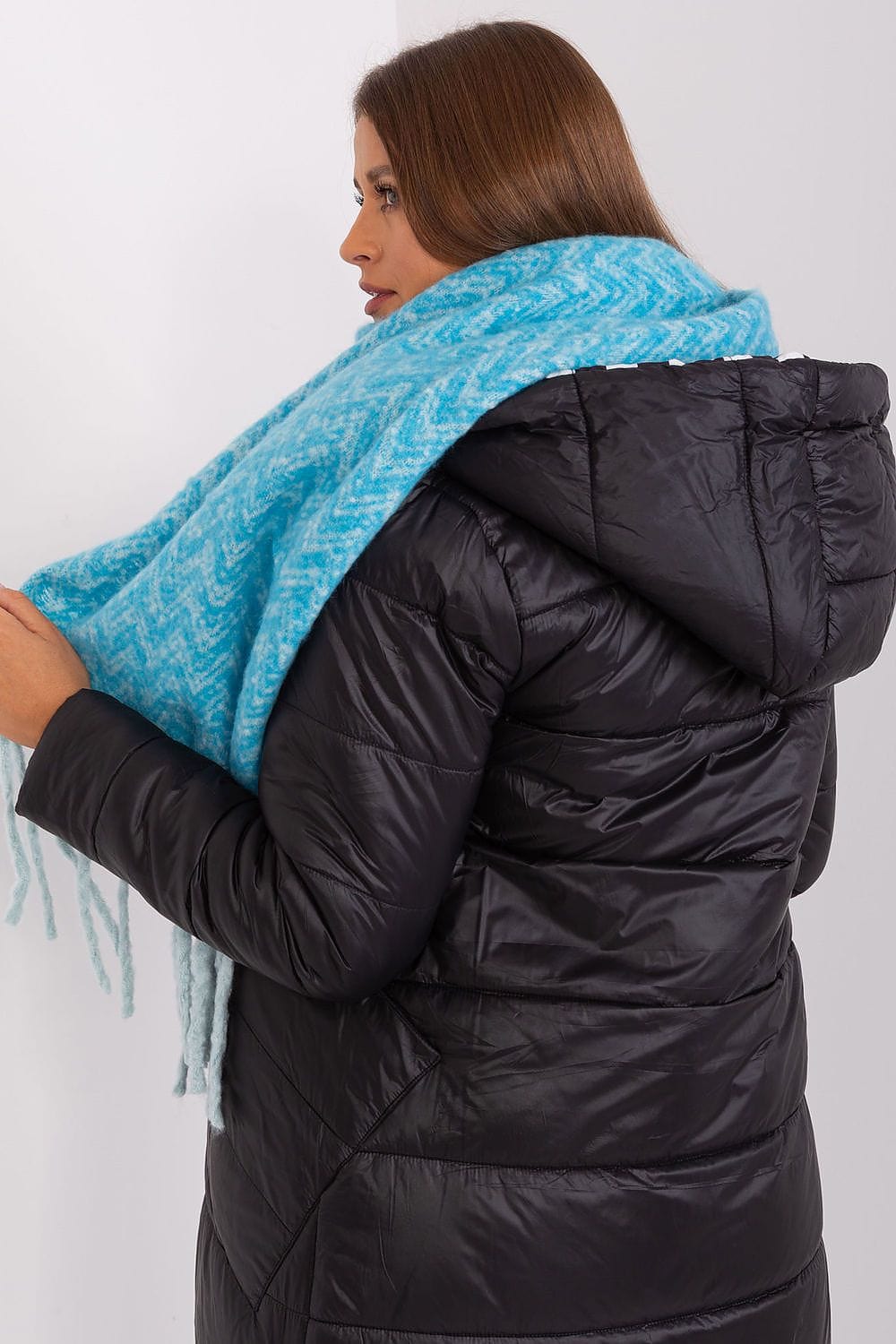 Women Geometric Scarf Tassels Long - ShalayeFashion