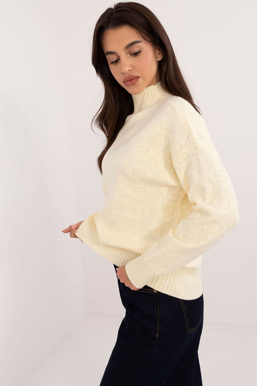 Women Half Turtleneck Sweater Casual - ShalayeFashion