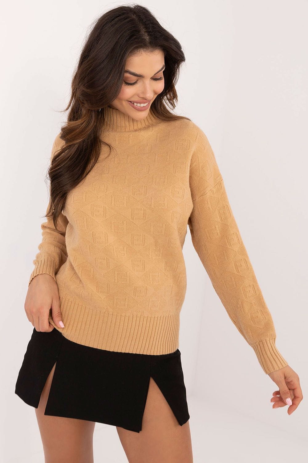 Women Half Turtleneck Sweater Casual - ShalayeFashion