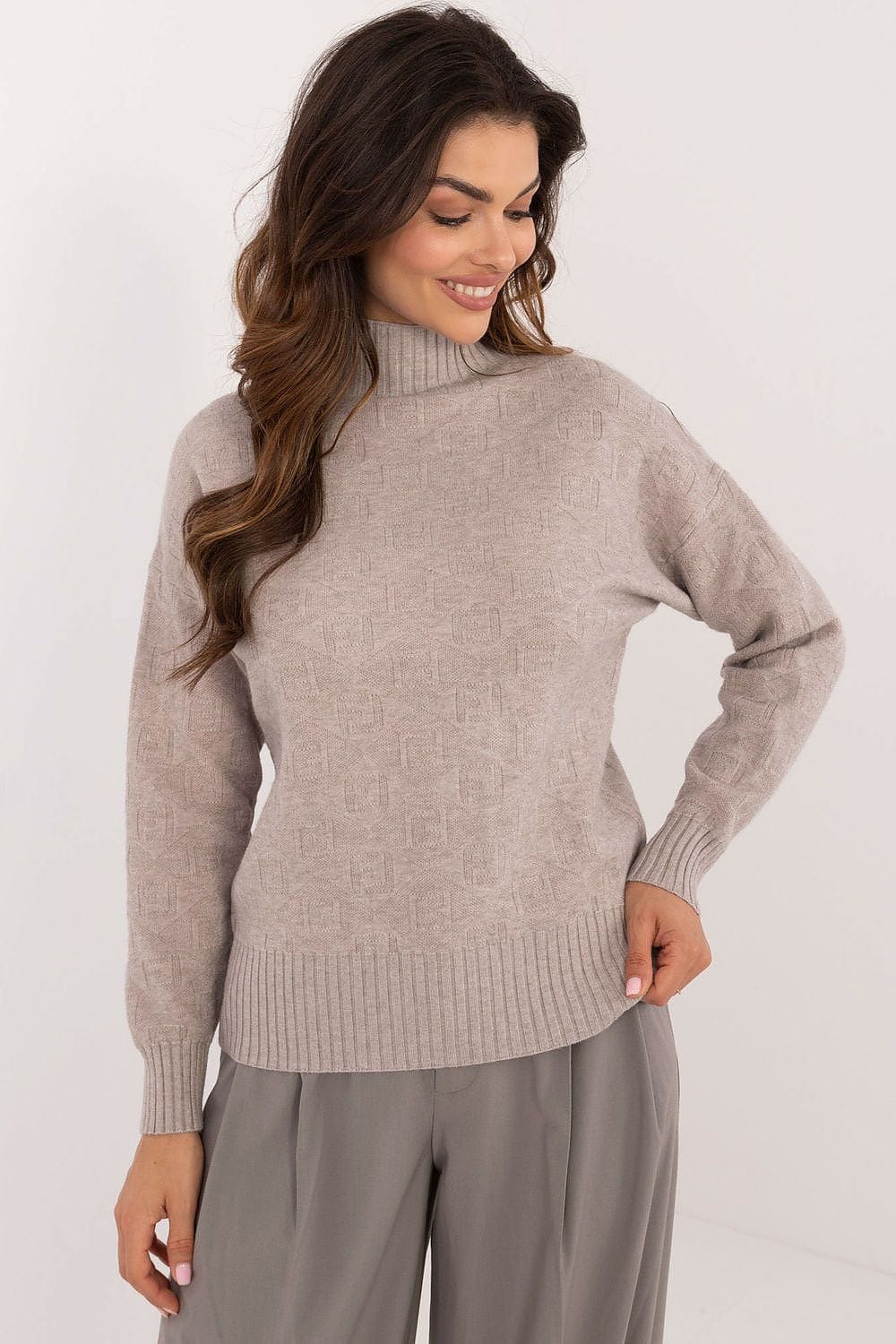 Women Half Turtleneck Sweater Casual - ShalayeFashion