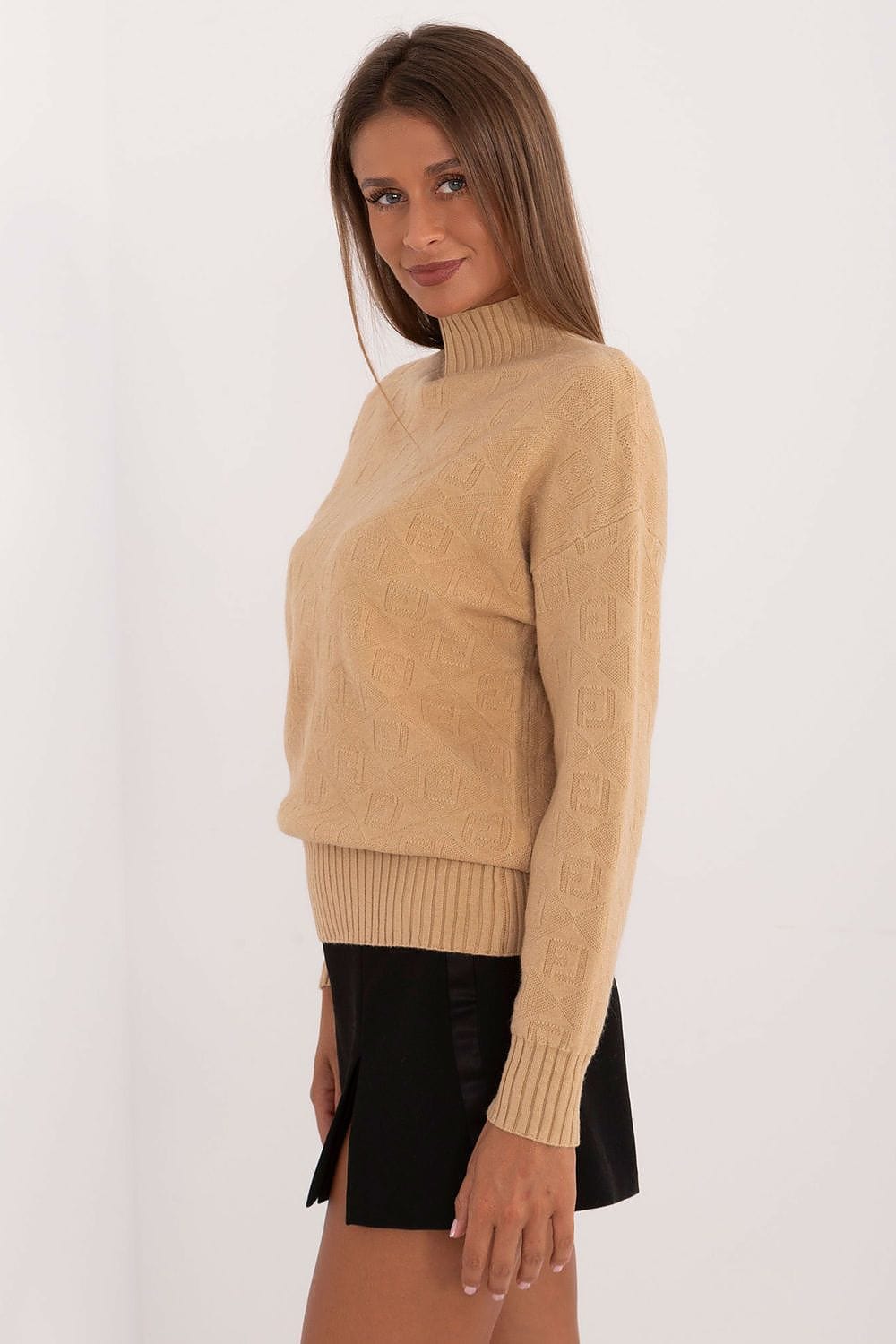 Women Half Turtleneck Sweater Casual - ShalayeFashion