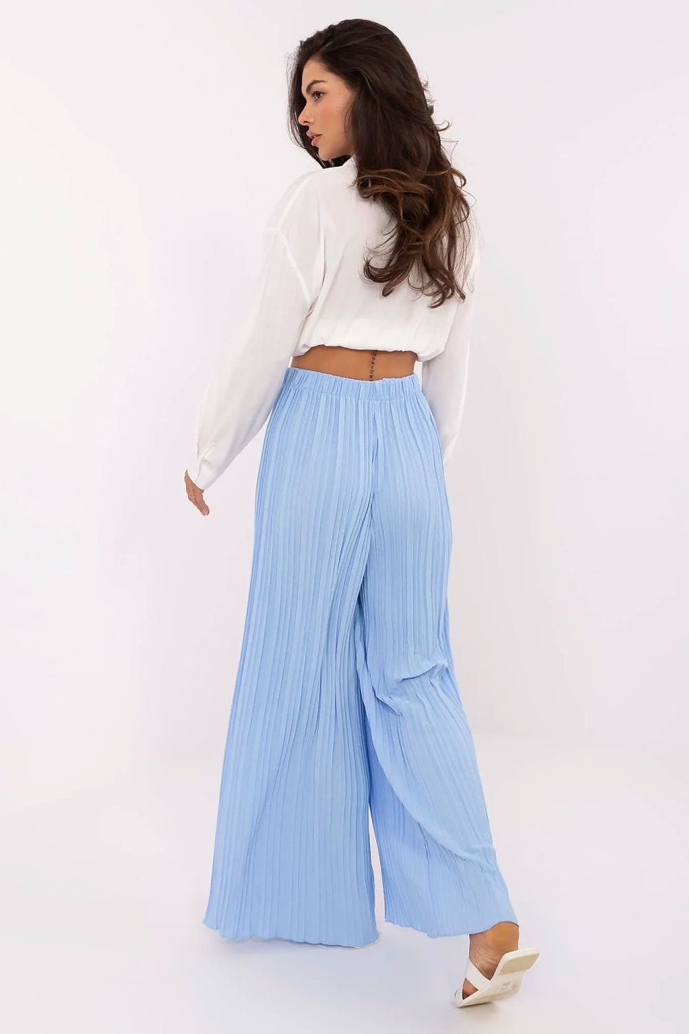 Women High Waist Pants Textured - ShalayeFashion