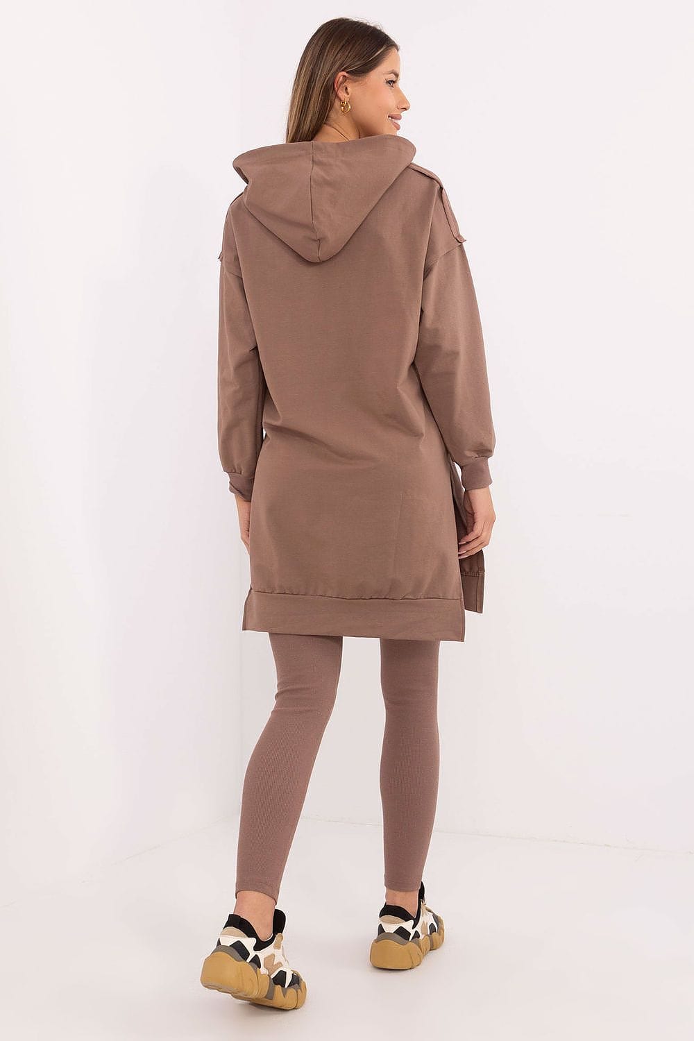 Women Hooded Set Sweatshirt Leggings Cotton - ShalayeFashion