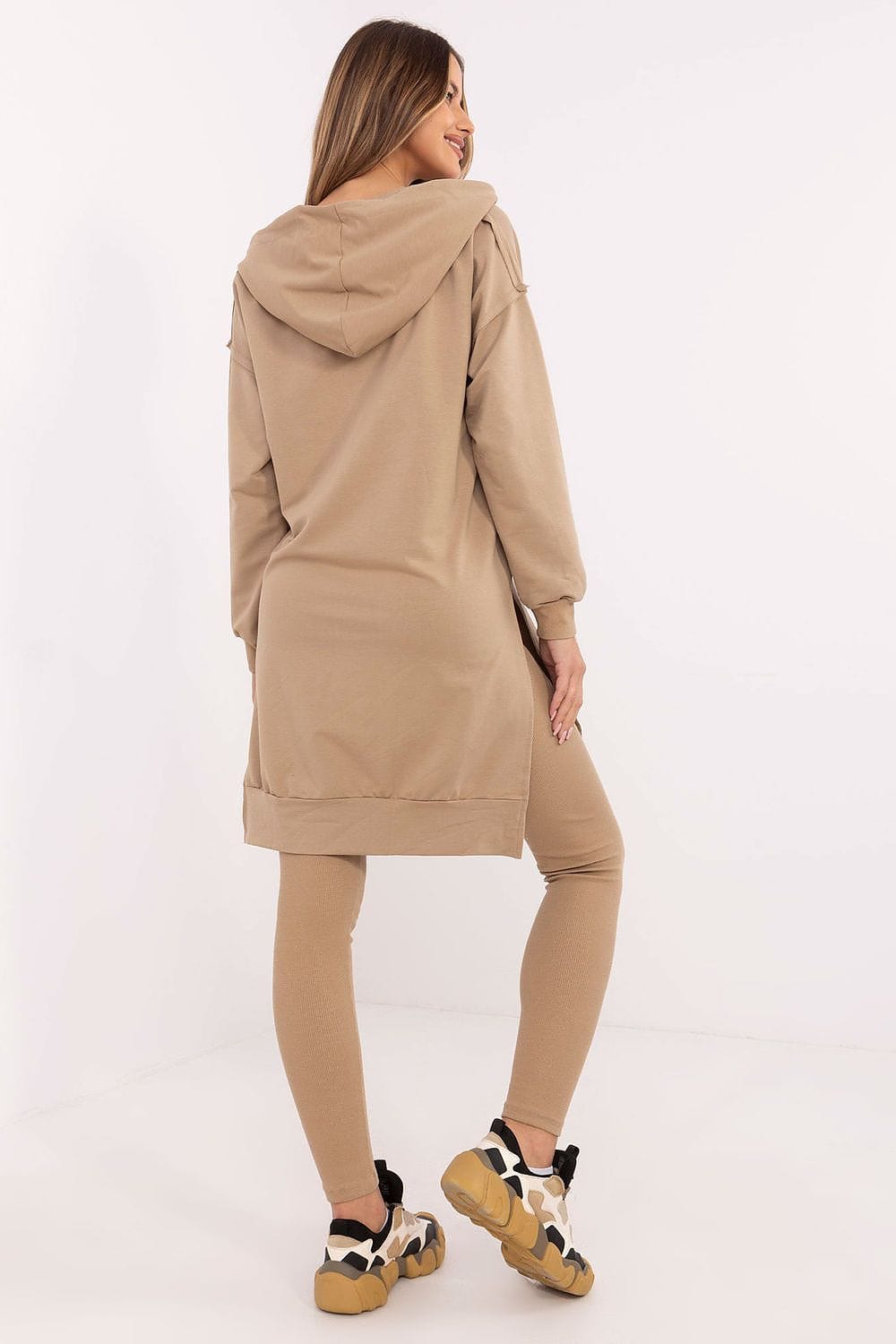 Women Hooded Set Sweatshirt Leggings Cotton - ShalayeFashion