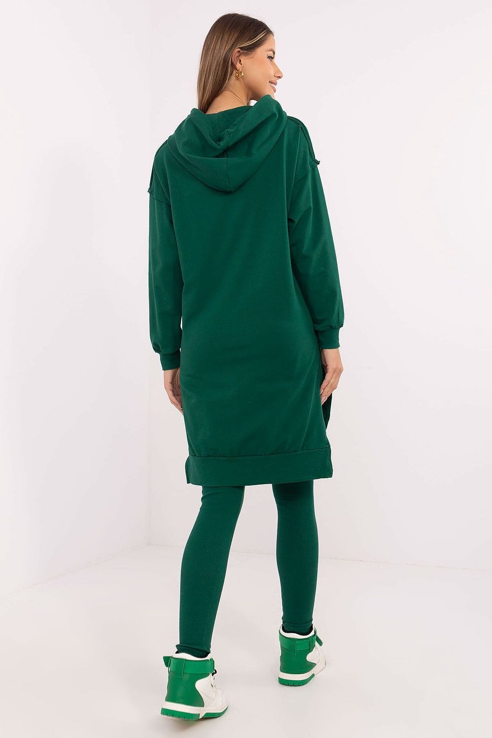 Women Hooded Set Sweatshirt Leggings Cotton - ShalayeFashion