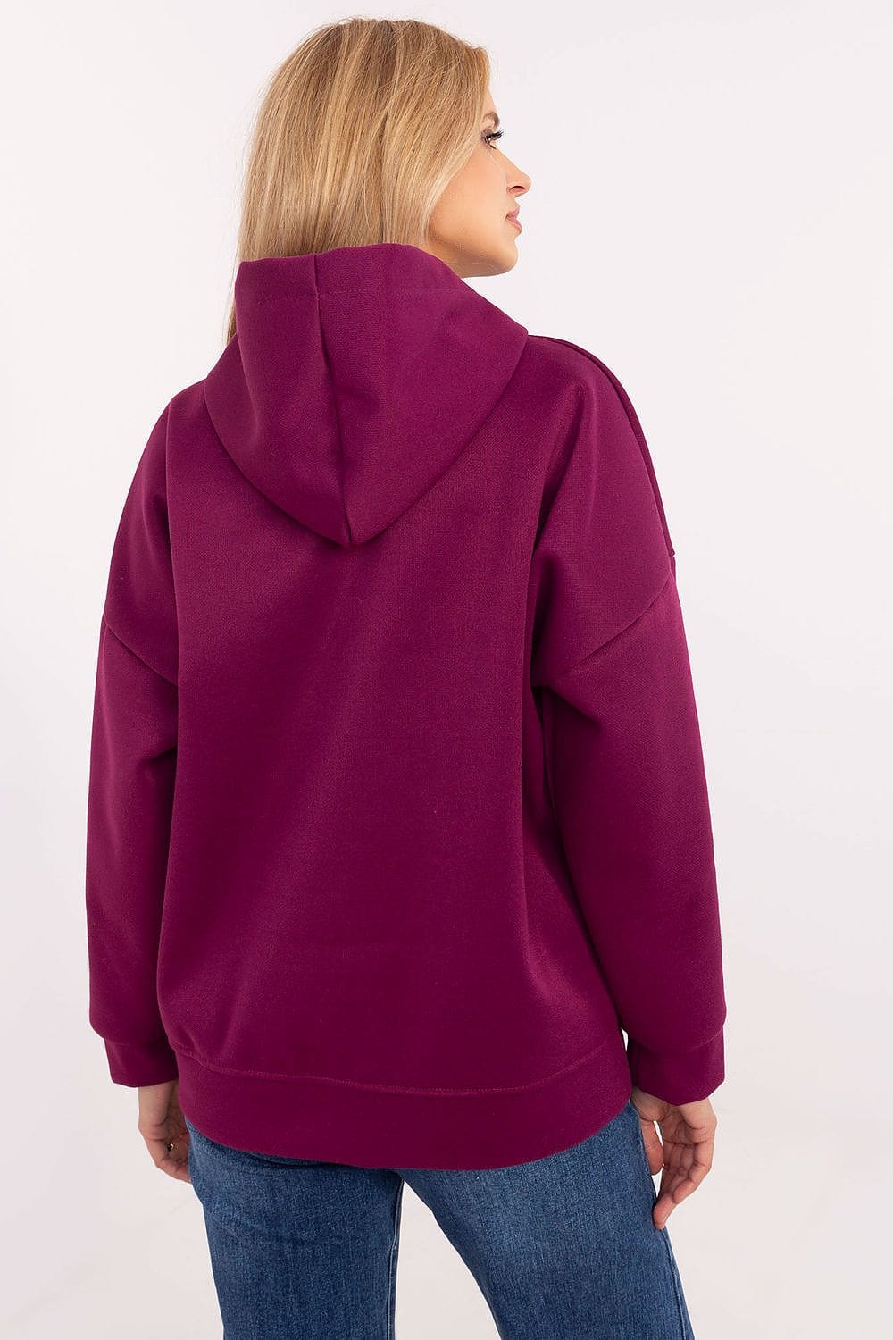 Women Hoodie Teddy Bear Patch Pocket - ShalayeFashion