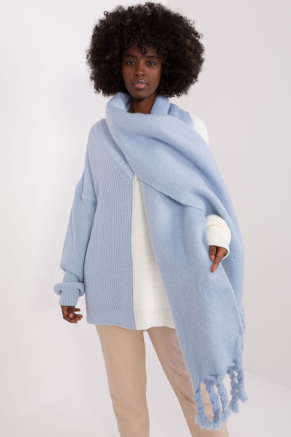 Women Long Scarf Smooth Texture - ShalayeFashion