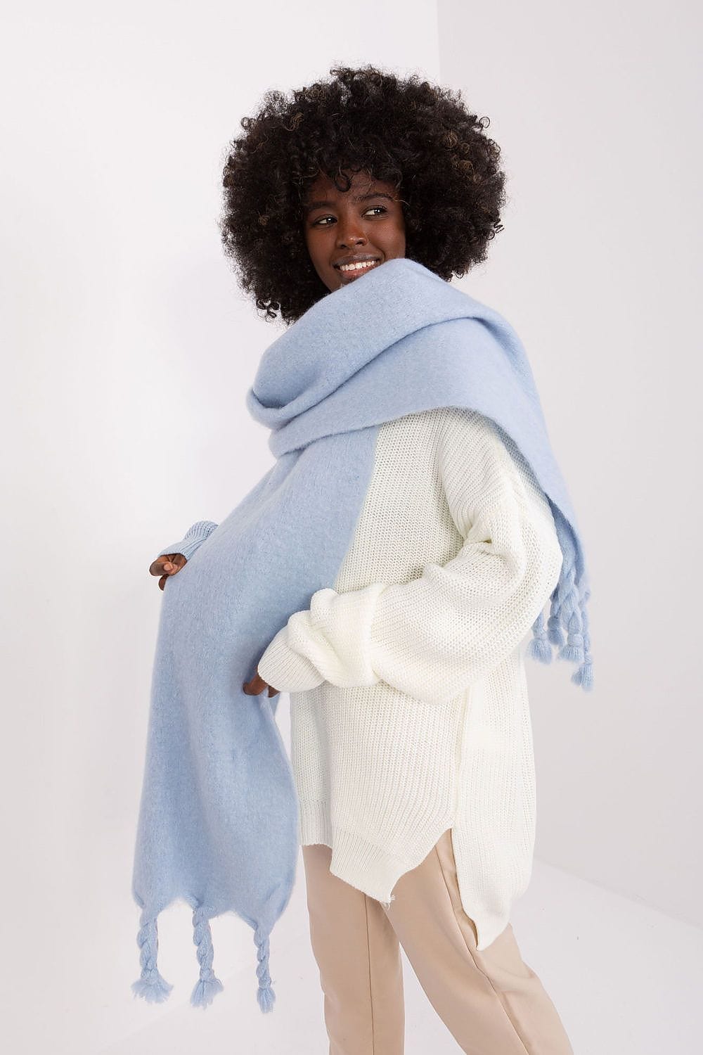 Women Long Scarf Smooth Texture - ShalayeFashion