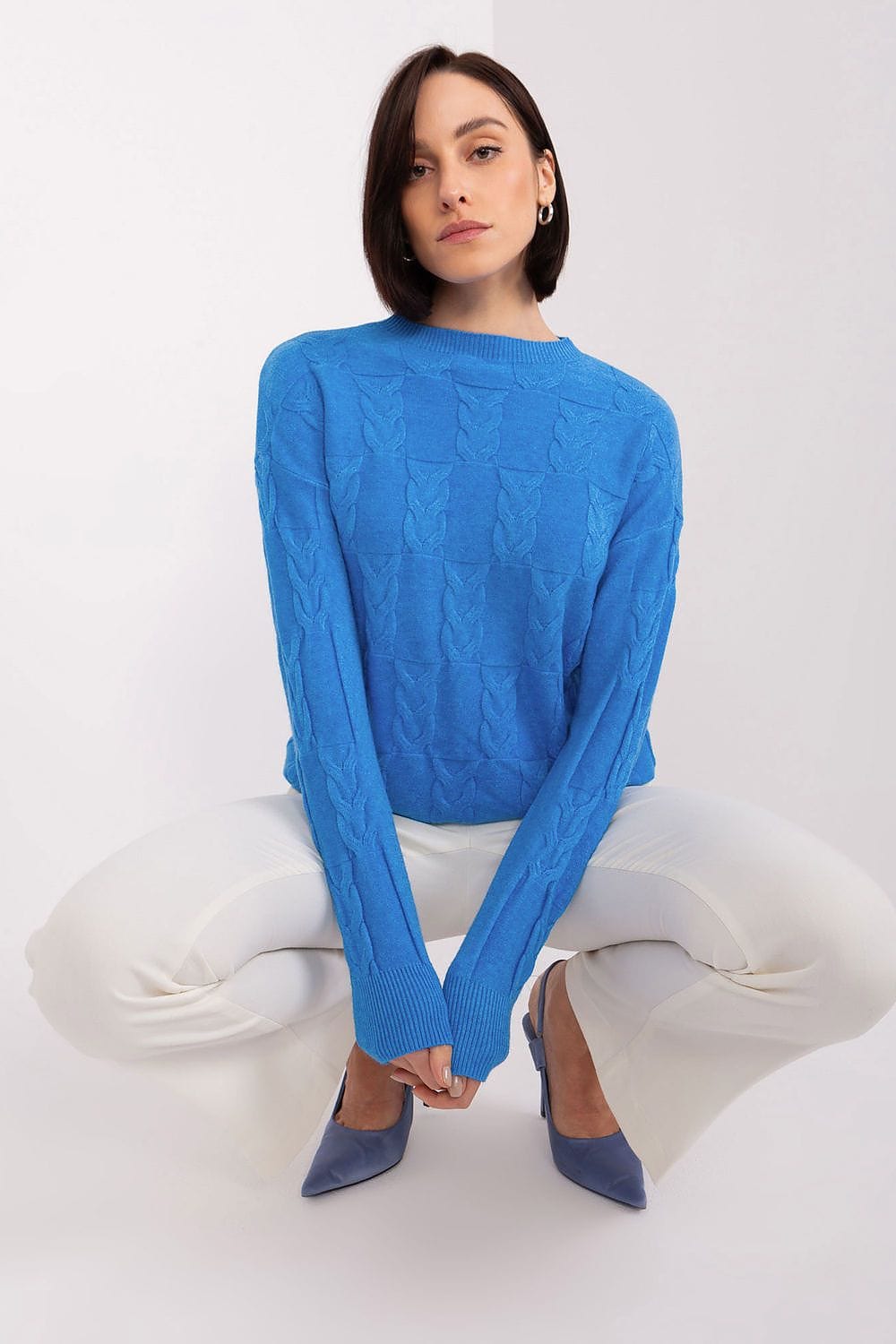 Women Long Sleeve Knitted Sweater - ShalayeFashion
