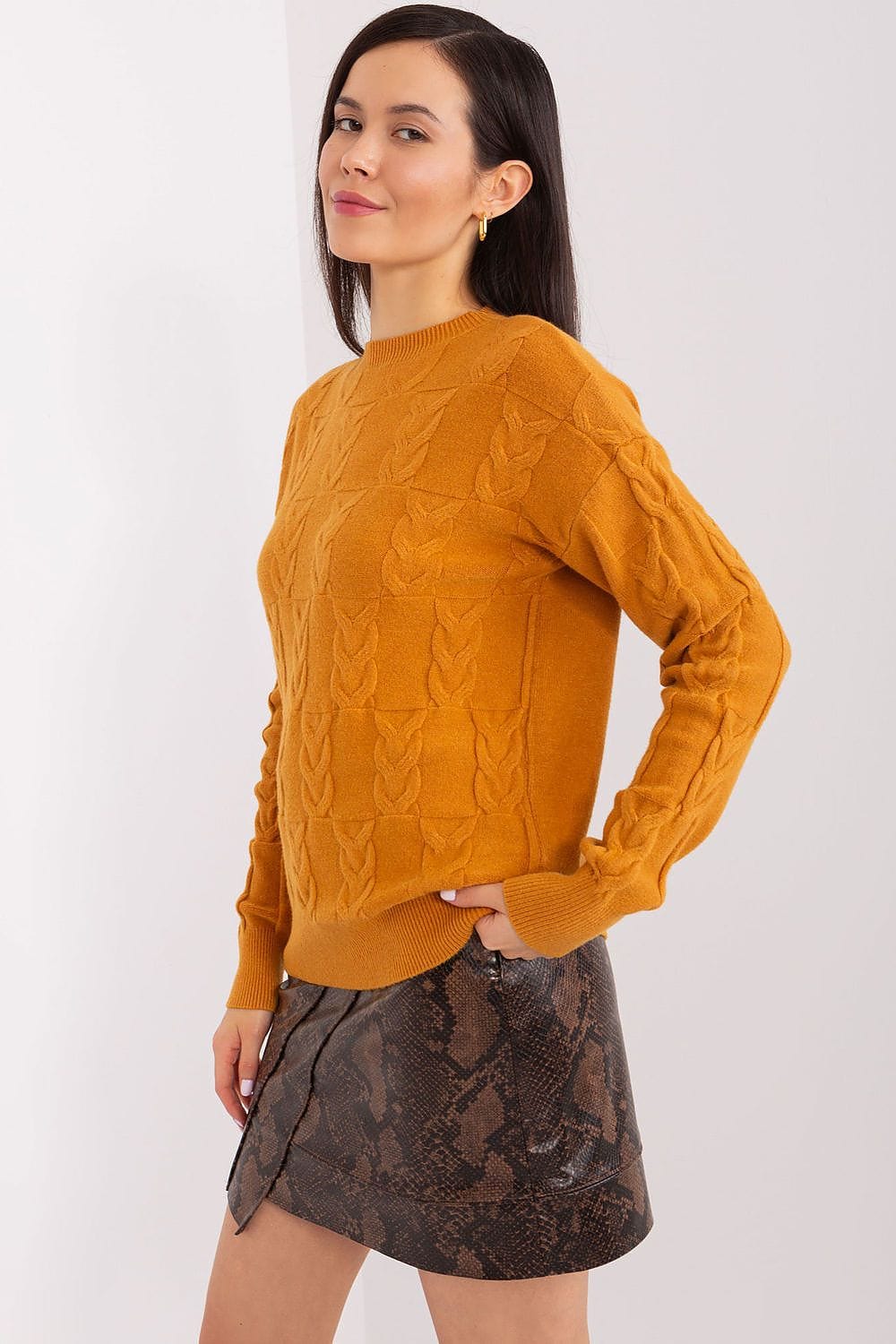 Women Long Sleeve Knitted Sweater - ShalayeFashion