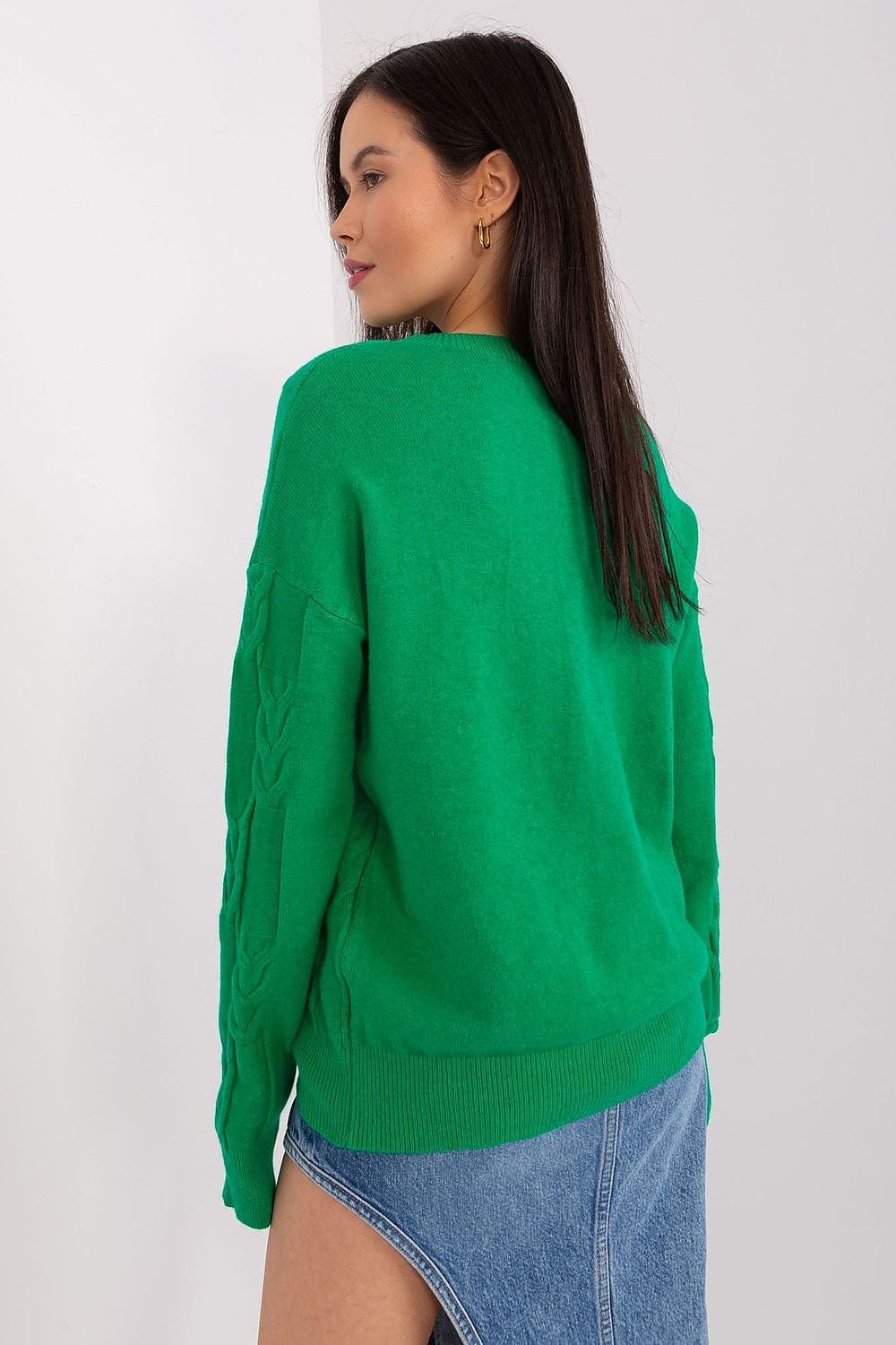 Women Long Sleeve Knitted Sweater - ShalayeFashion