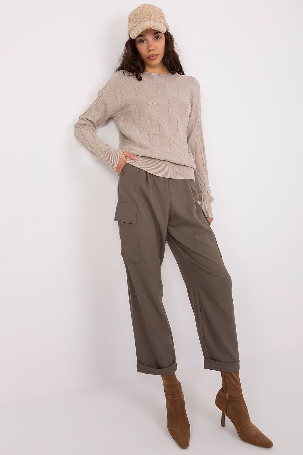 Women Long Sleeve Knitted Sweater - ShalayeFashion