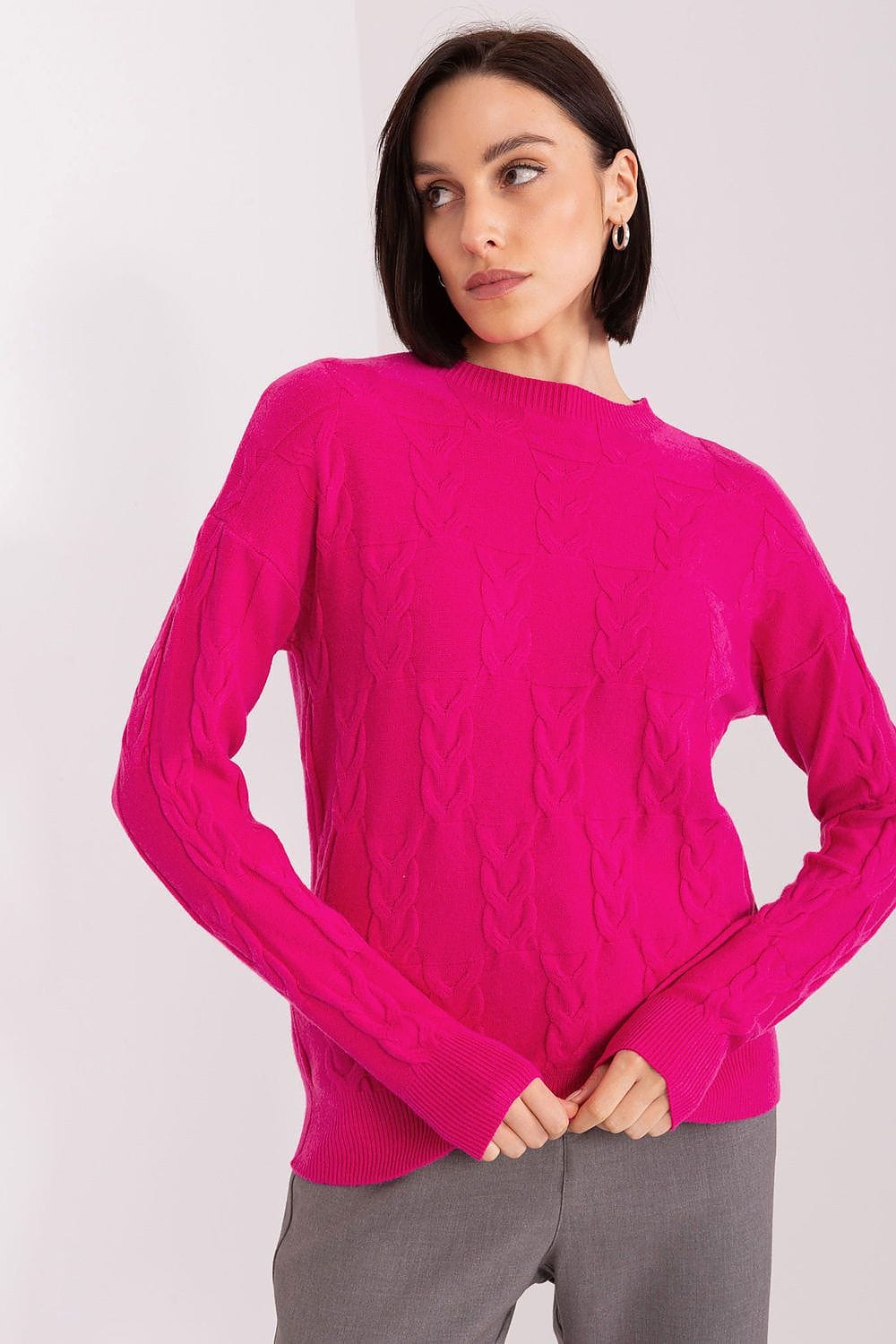 Women Long Sleeve Knitted Sweater - ShalayeFashion