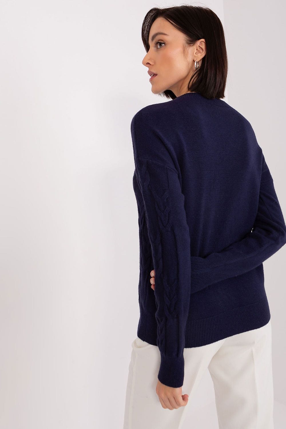Women Long Sleeve Knitted Sweater - ShalayeFashion