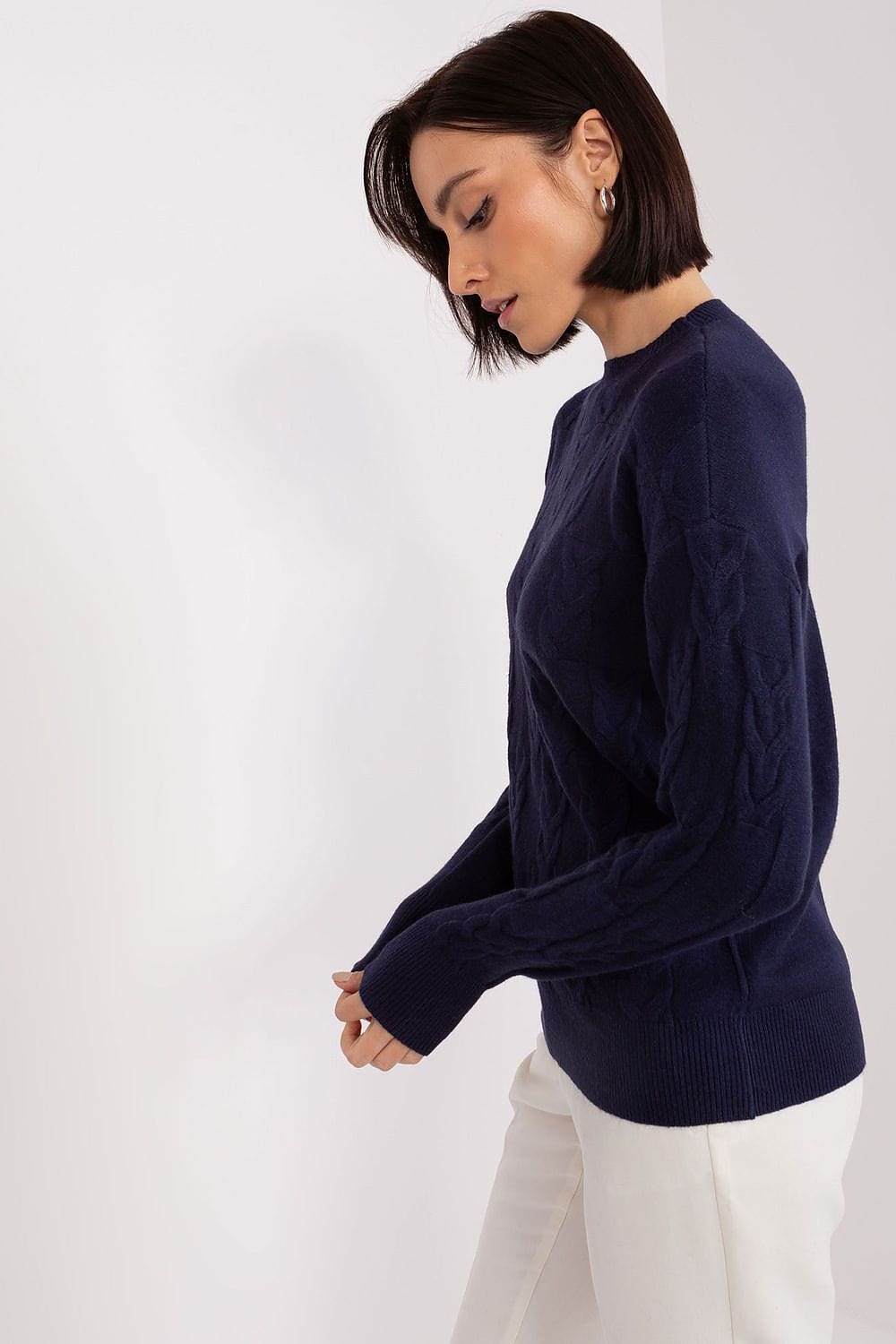 Women Long Sleeve Knitted Sweater - ShalayeFashion