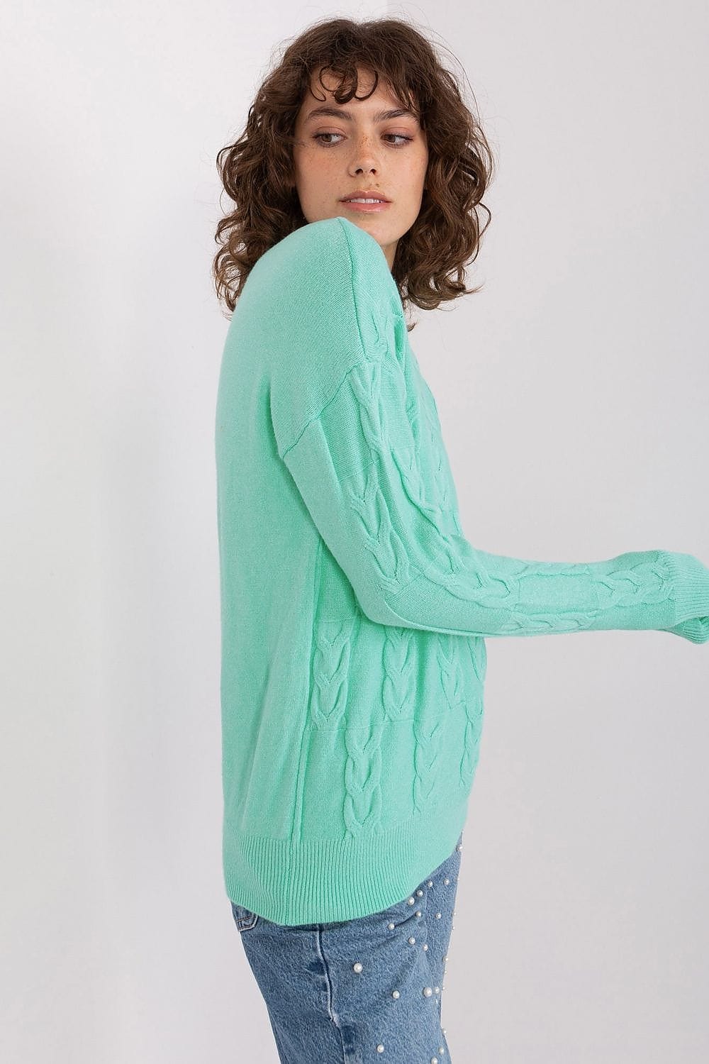 Women Long Sleeve Knitted Sweater - ShalayeFashion