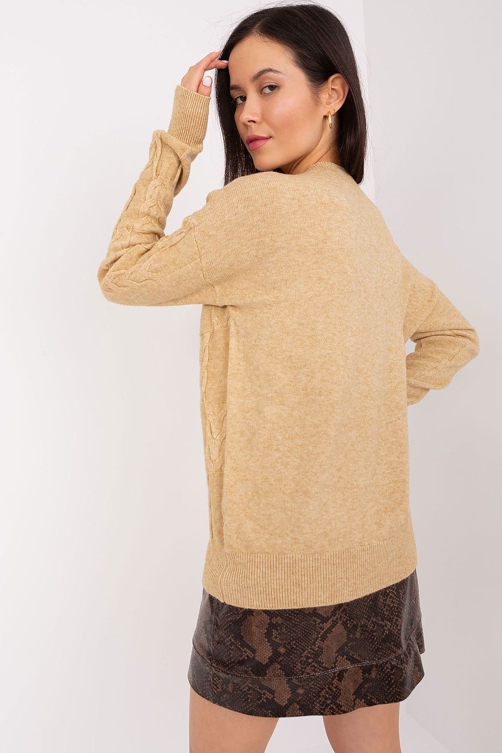 Women Long Sleeve Knitted Sweater - ShalayeFashion